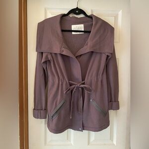 Accepting offers- LOFT Mauve Drawstring Utility Jacket